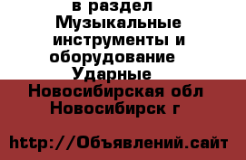  в раздел : Музыкальные инструменты и оборудование » Ударные . Новосибирская обл.,Новосибирск г.